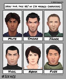 Concepts of Rainbow Six Siege Masked Operators