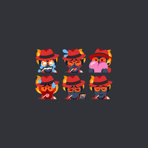Infernus Emotes commission for Hank Talkin' for an Infernus-focused Discord server